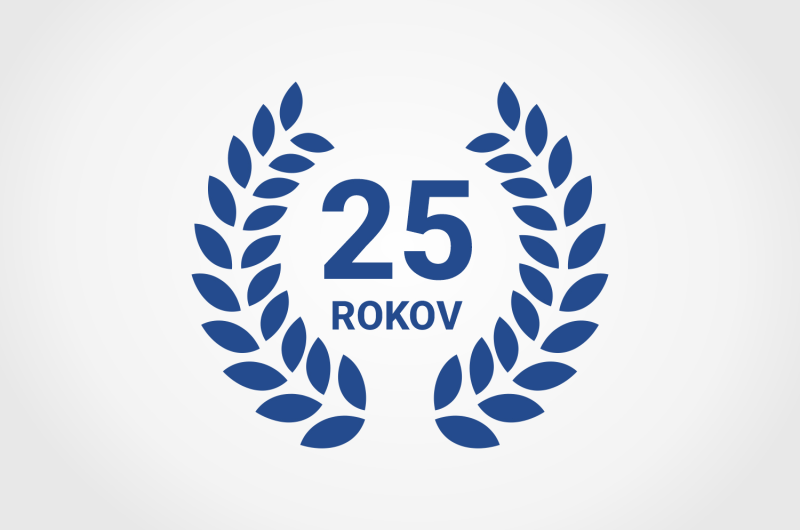 oslavuje 25 rokov